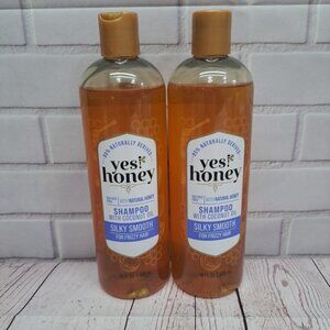 Yes! Honey Silky Smooth Shampoo With Coconut Oil 14 Fl Oz For Frizzy Hair,2pk